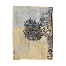 "Tree In The Cabin" by Ayden Torres. Velveteen Plush Blanket