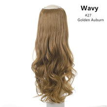 Wavy U Part Wigs for Women Clip in Hair Extension Invisible Half False Synthetic Wig Long Blonde Black Natural Hairpieces