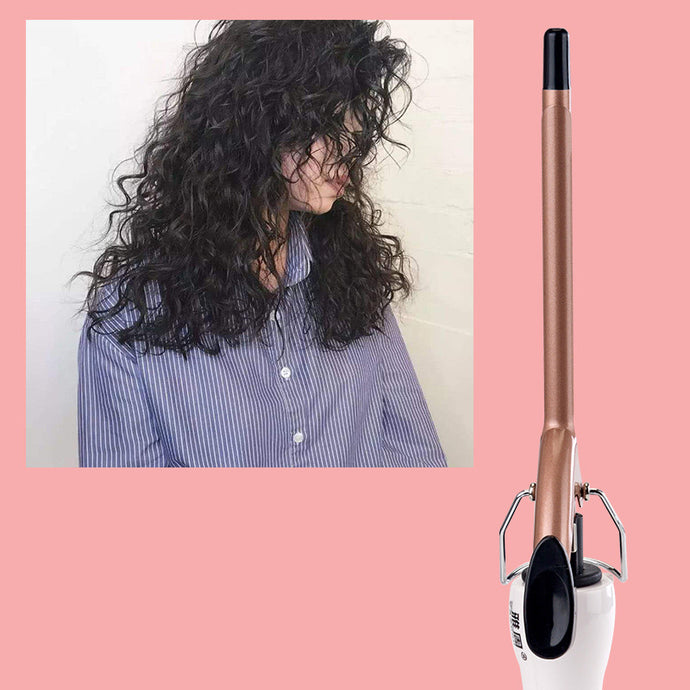 Wool Curling Iron Small Male Short Hair Fan Small Curling Iron Mini Cone Head Water Ripple Electric Curling Iron Female