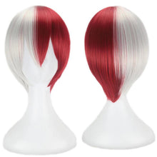 Anime Wig My Hero Academia Boom Frozen Red And White Short Hair Style Cos Wig Red And White Gradient