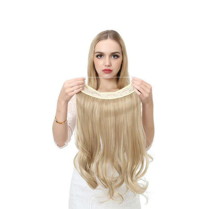 One Piece Wig, Lace Fish Line Hair Curtain, Non-Marking Hair Extension Piece Flip In Hair
