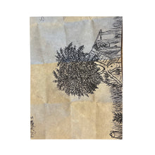 "Tree In The Cabin" by Ayden Torres. Velveteen Plush Blanket