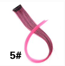Clip - In Hair Extensions Colored Pieces