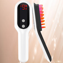 Electric Head Massager Magnetic Therapy Hair Growth Comb Blue Red Light Scalp Massage Brush Relieve Fatigue Pressure LED Display