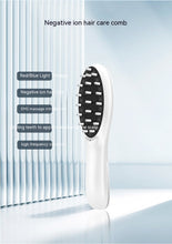 New Electric Anion Hair Care Hair Brush Micro Current Red Blue Light Vibration Massage